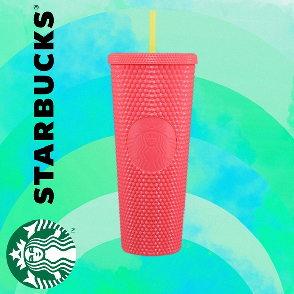 *NEW* Starbucks Dragonfruit Studded Bling Tumbler 24 oz. NWT Summer 2022 - Picture 10 of 10